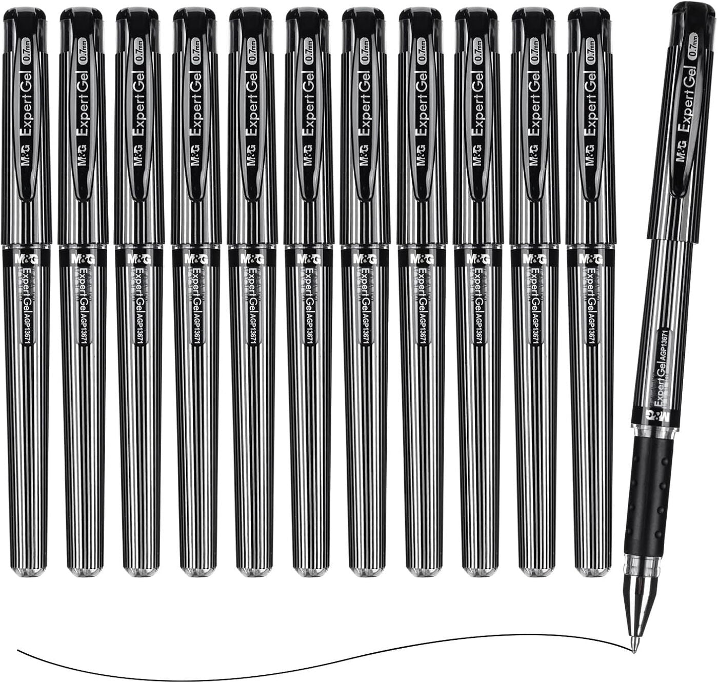 Stylo à encre M&G Expert Gel AGP13671 0,7mm (x12)