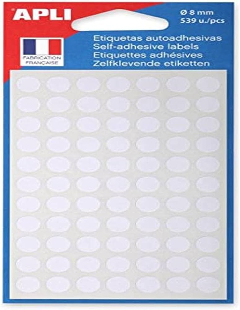 Pochette étiquette adhésives plastifiées APLI Kids