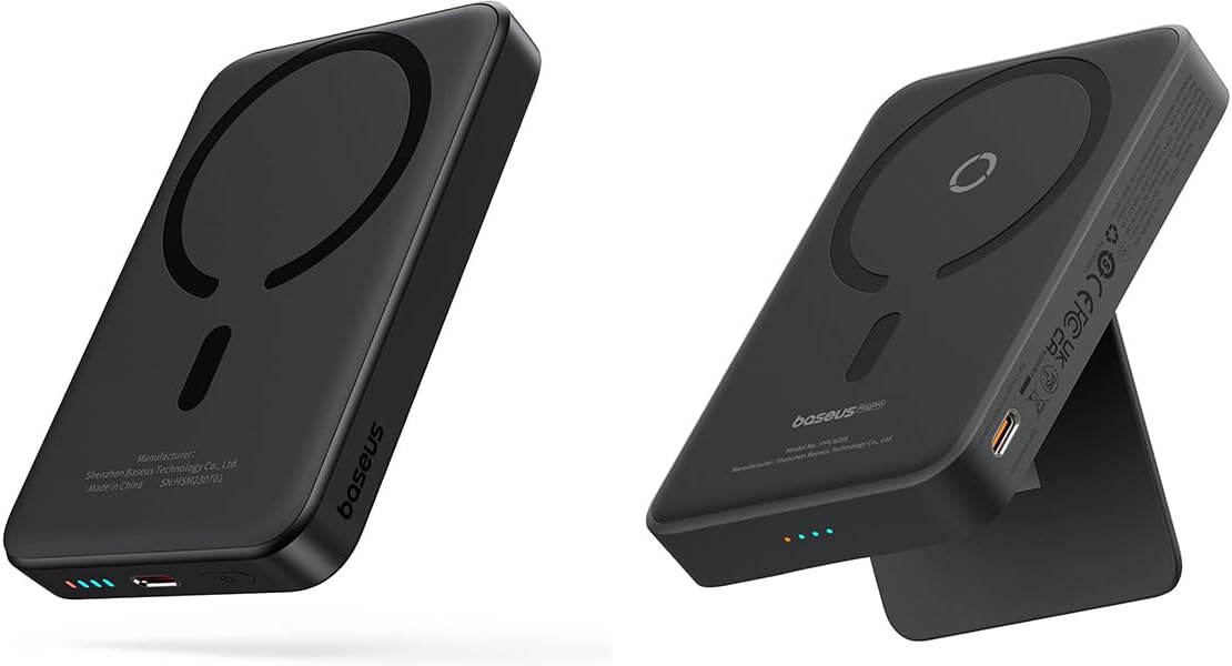 Batterie magnetique BASEUS SLIM & COMPACT 5000mAh 20w Noir