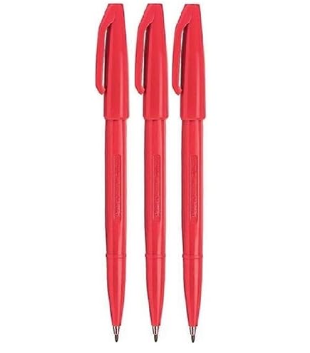 Feutre sign pen a pointe fibre acrylique fine rouge
