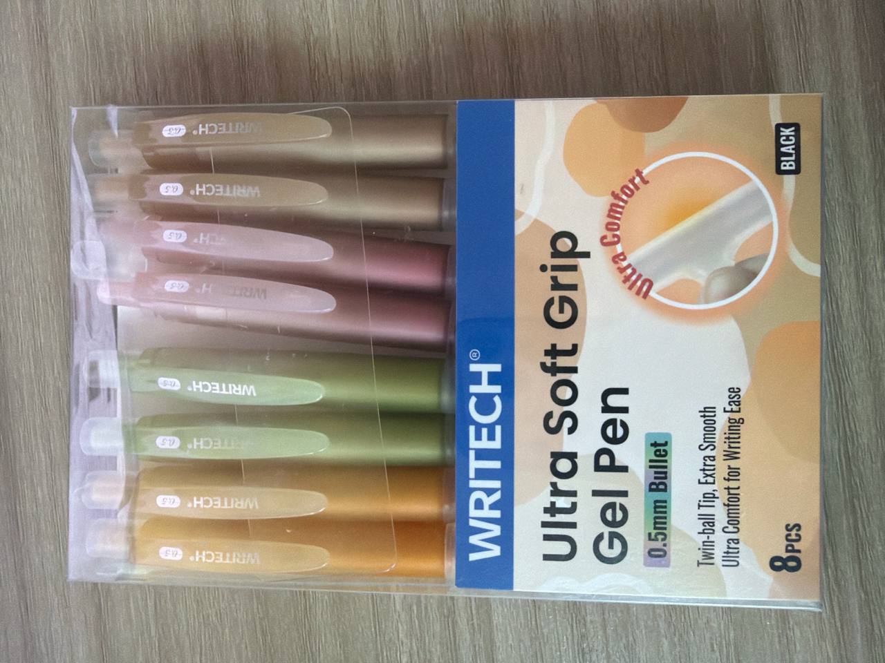 Stylo à bille WRITECH Ulra Soft Grip Gel Pen 0,5mm (x10)
