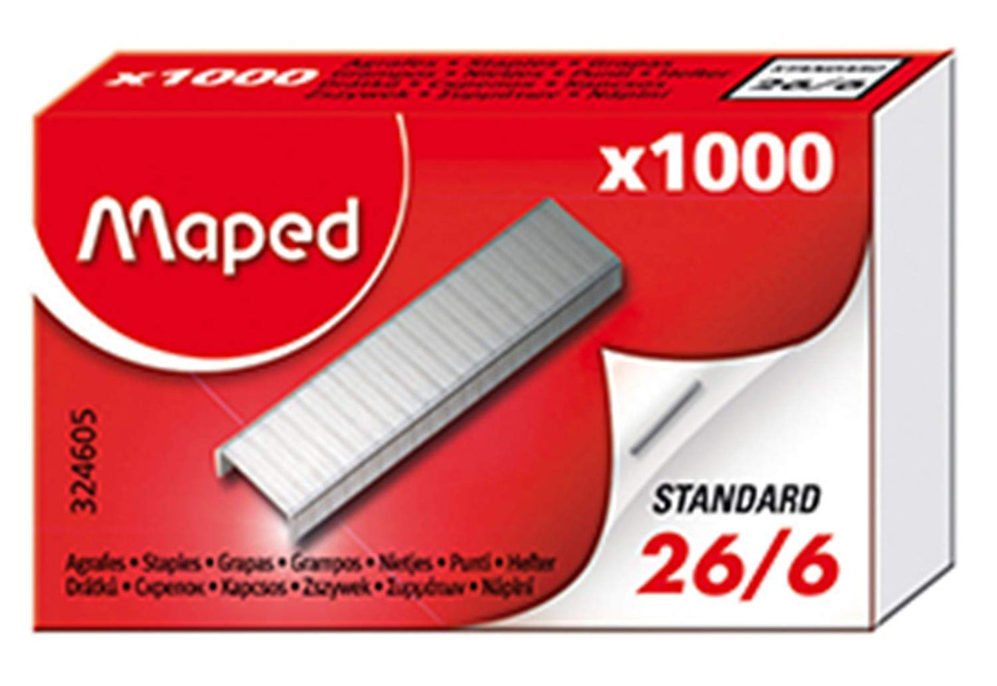 Agrafes 26/6mm Rapid Standard X1000 Maped