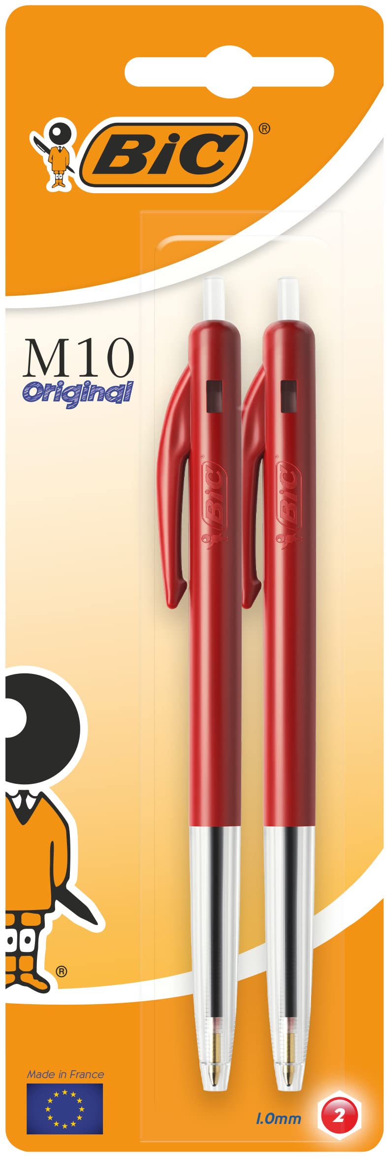 Stylo bille m10 original pointe 1.0mm rouge