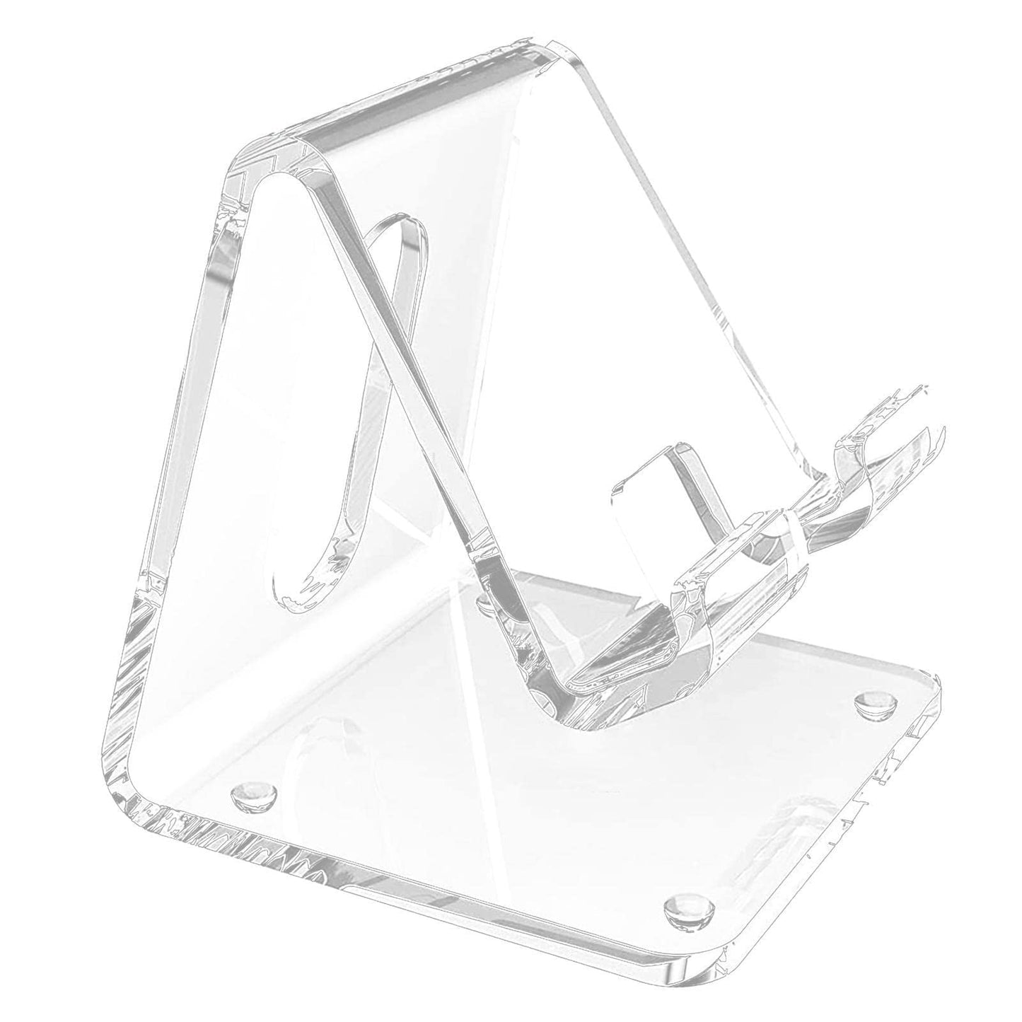 Support mobiles et tablettes en acrylique transparent