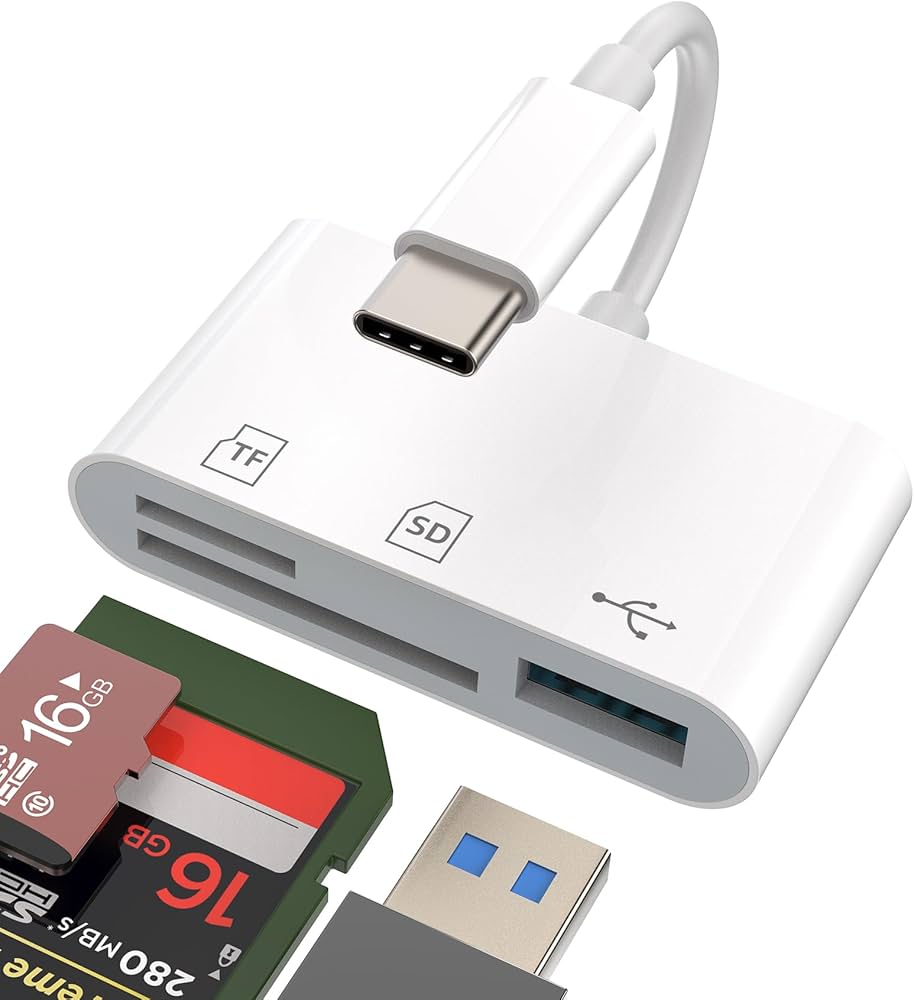 Carte micro SD XC 1TO XIAOMI MI PRO (3) + adapt USB Blanc/Gris