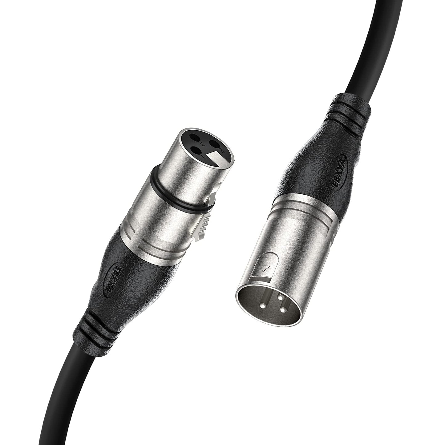 Cable son XLR dmx Male à Femelle EBXYA 1 mètre marron