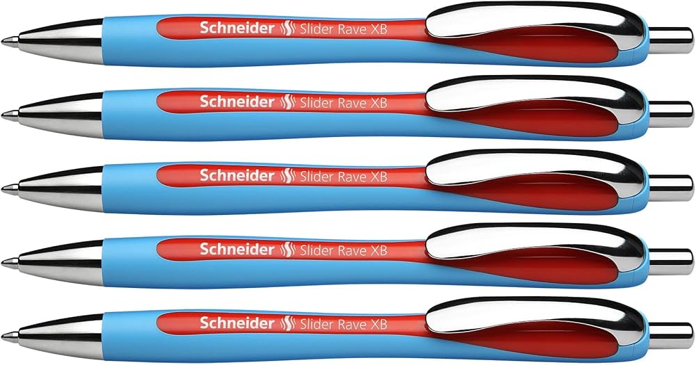 Stylo bille schneider slider rave xb rouge