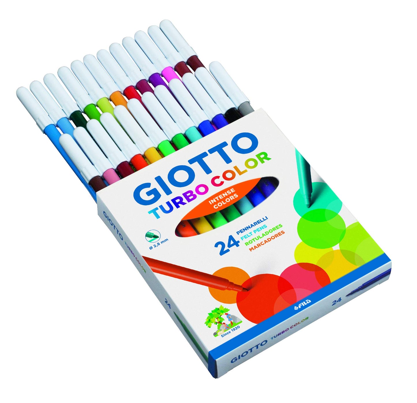 24 Feutres Coloriage Giotto turbo Intenses