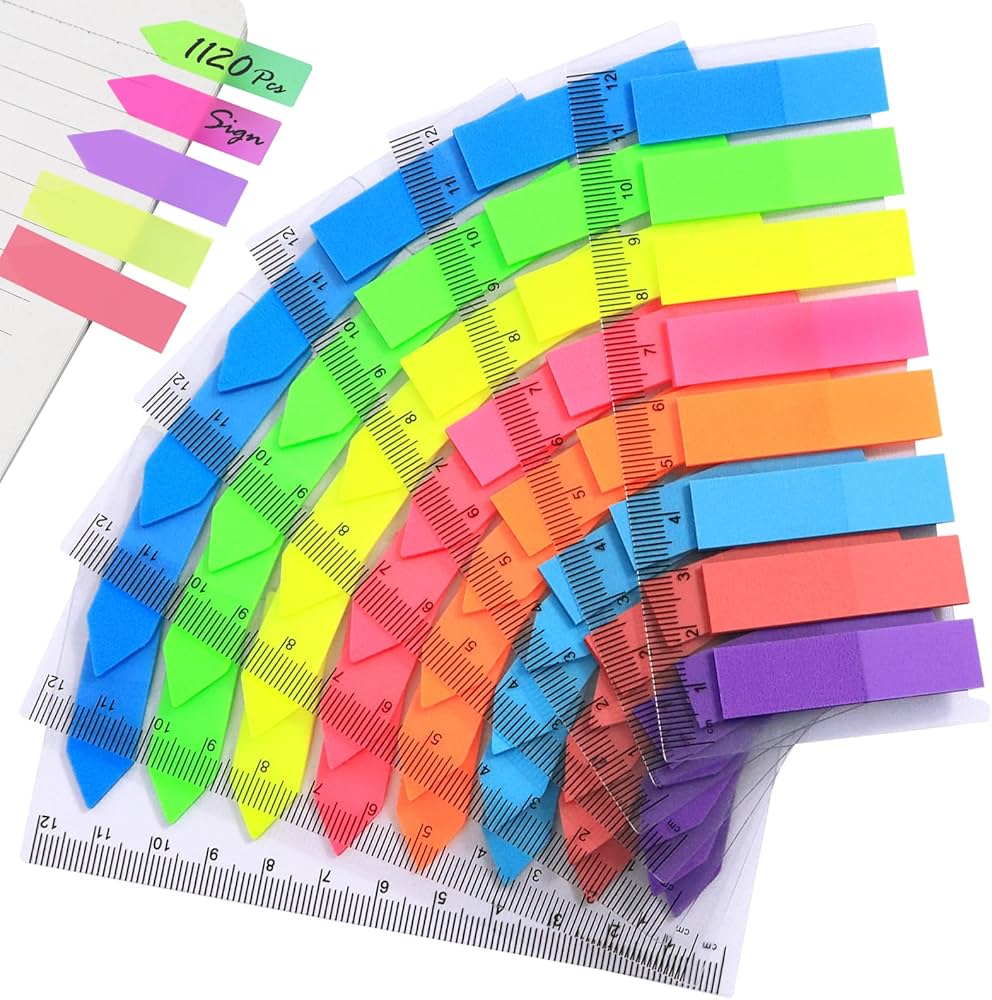 Notes autocollantes multicolors pour marquage Bian Lie Tie TG0812 (x200)