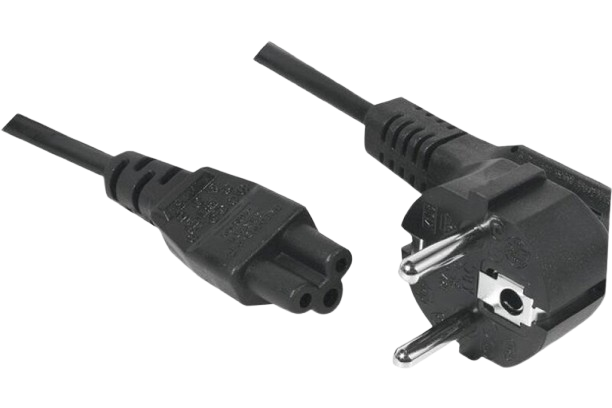 Cable d'alimentation Pc cee/c13 noir 2m