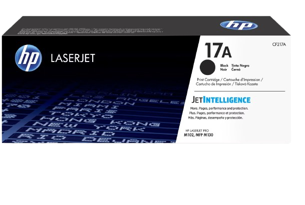 Toner hp 17A 1350 pages noir
