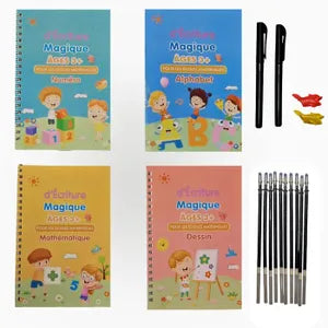 Stylo + recharge pour cahier d'ecriture magique