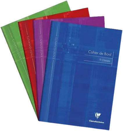 Cahier de bord enseignants 9 classes clairefontaine