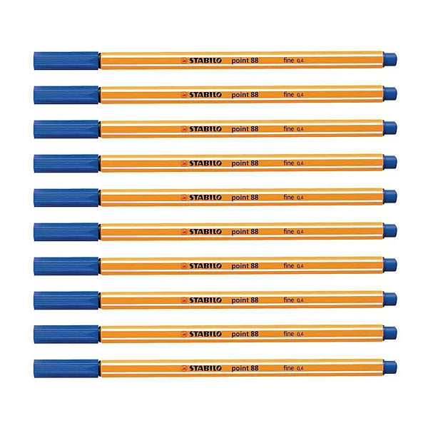 Stylo feutre stabilo bleu point 88 fine 0.4