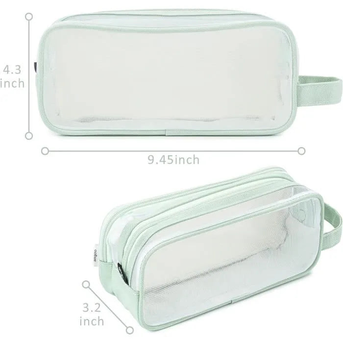 Trousse écolier transparent