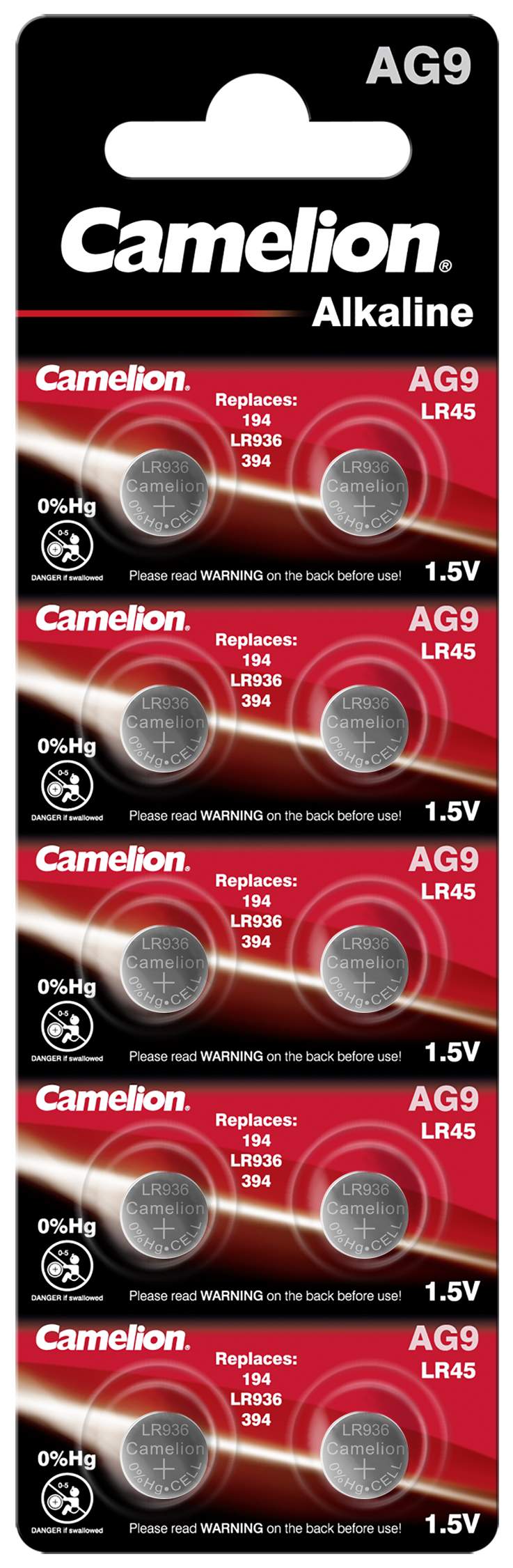 Pile Bouton Ag9 Lr936 394 Sr936 194 1,5v Accell