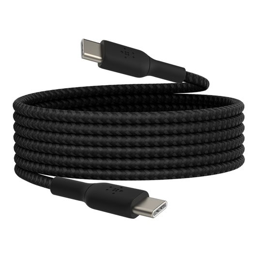 Cable USB-C/USB-C BASEUS 2m tressé Noir