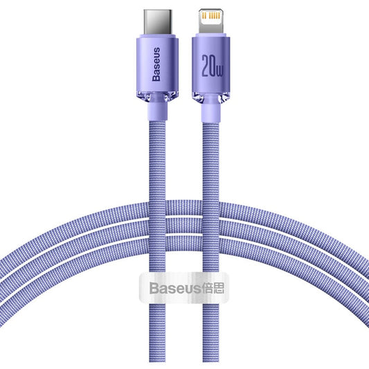 Cable USB-C male/ligntning BASEUS TG-CAJY000205 PD 20w 1.2m viollet