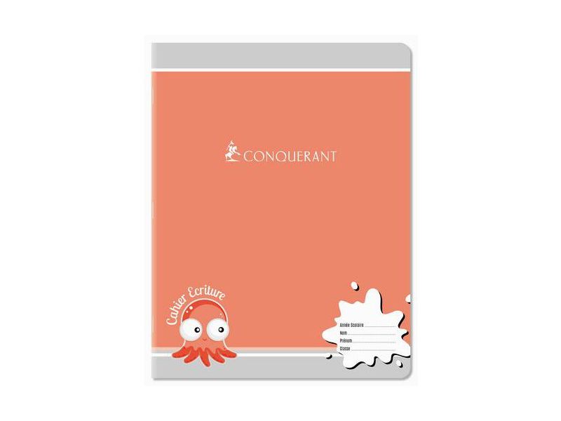 Cahier scolaire d'écriture 32 pages agr 17x22 seyes 3mm 70g orange