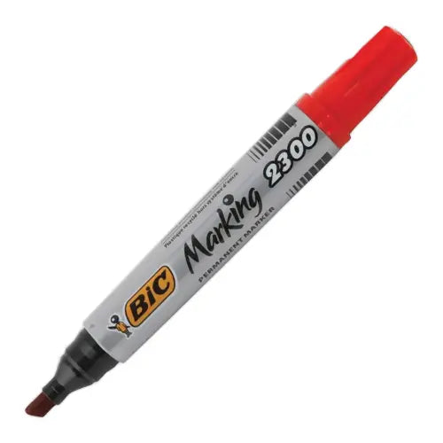 Marqueur permanent bic marking 2300 pointe large ROUGE