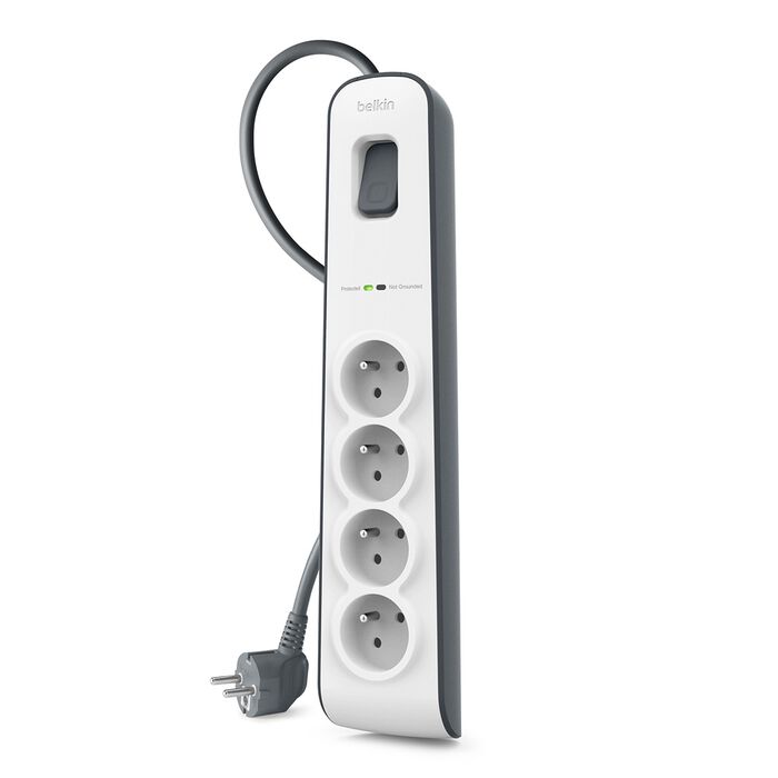Multiprise parafoudre Belkin 4 trous Blanc