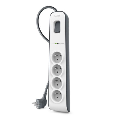 Multiprise parafoudre Belkin 4 trous Blanc