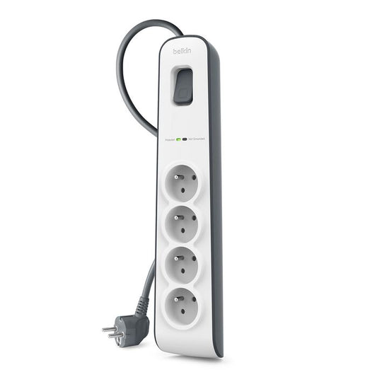 Multiprise parafoudre Belkin 4 trous Blanc