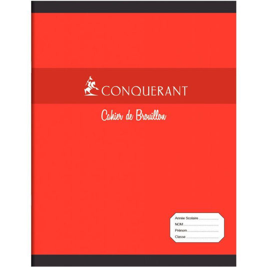 Cahier de Brouillon 17x22 grands carreaux seyès 48 page