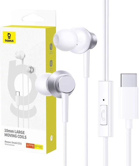 Ecouteurs filaires Baseus Encok CZ11 10mm Large Moving Coils