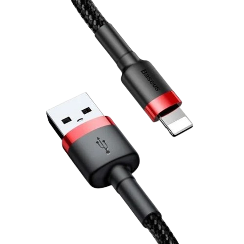 Cable USB vers Lightning BASEUS CALKLF-W91 1m Noir/Rouge