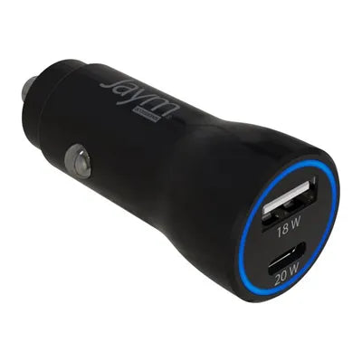 Allume cigare chargeur voiture 2 USB noir