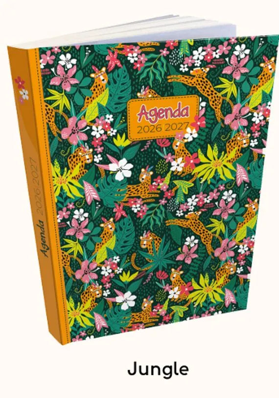 agenda scolaire jungle 2026-2027