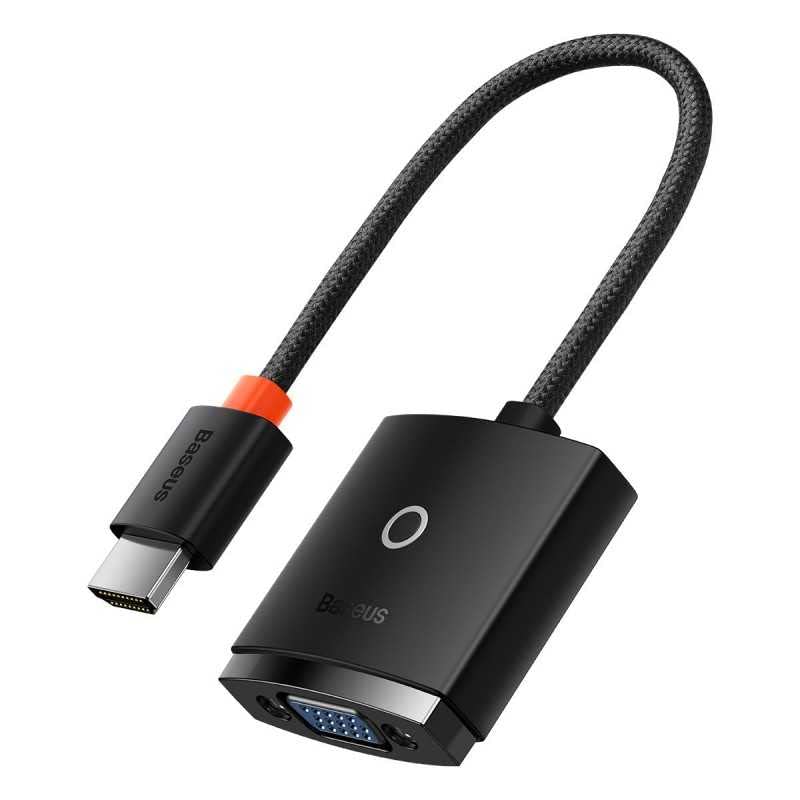 Adapt HDMI male vers VGA femele BASEUS AIRJOY 1080P avec ports micro USB