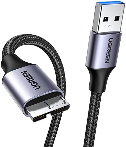 Cable Usb 3.0/Micro Usb 3.0 Ugreen 0.5 Disque Dur Ext Noir