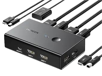 Kvm Ugreen 2 Ports Usb Switch Noir
