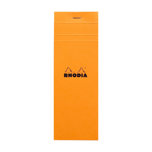 Bloc agrafé Rhodia N°8 - 7,4x21 cm 80 feuillets petits carreaux 5x5 80 g