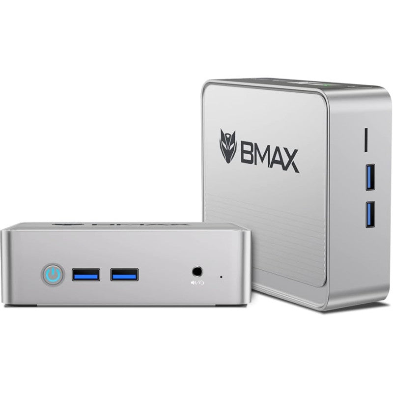 PC de bureau BMAX B3 8Go 256Go SSD Intel N5095 Win 11 Gris – vue 3