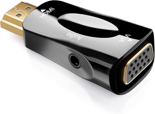 Adaptateur Hdmi Vers Vga Jh Z-142 Avec Audio 3,5mm Noir