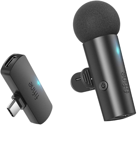 Microphone cravate sans fil Lavalier  FIFINE M6 Type-C pour téléphone portable tablette PC portable