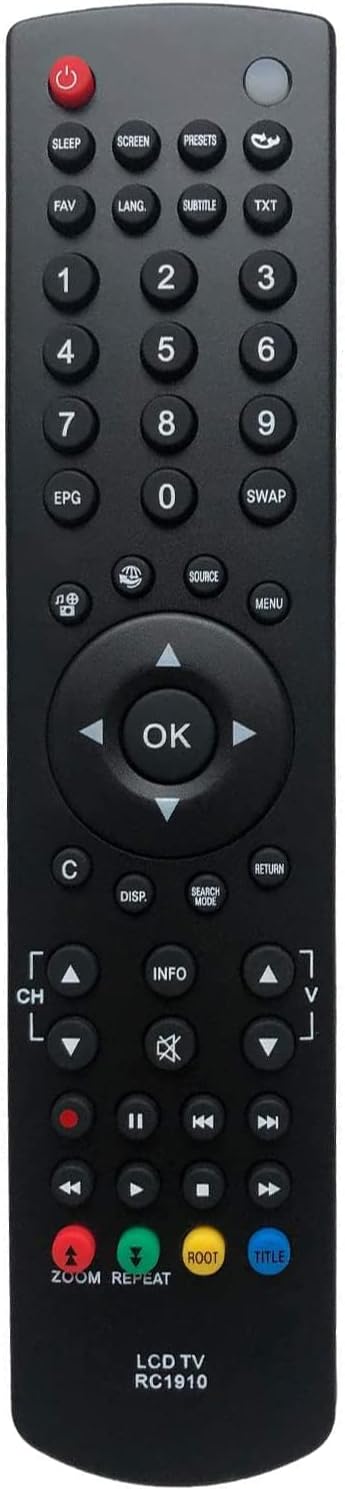Télécommande universelle LFYSJTX pour TV Toshiba noir