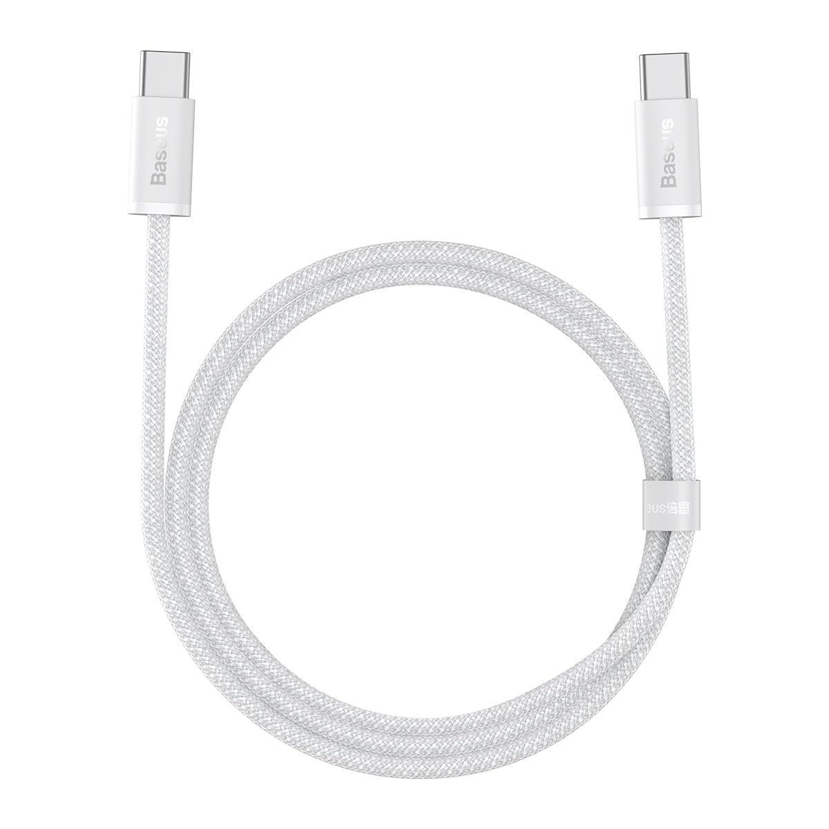 Cable USB-C male vers USB-C male BASEUS CAJY020001 1m Blanc