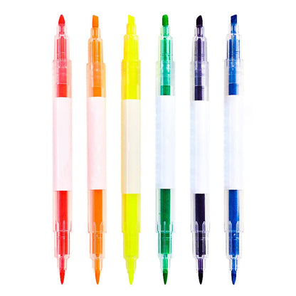 Surligneur double pointe DELI S736 multicolors (x1)