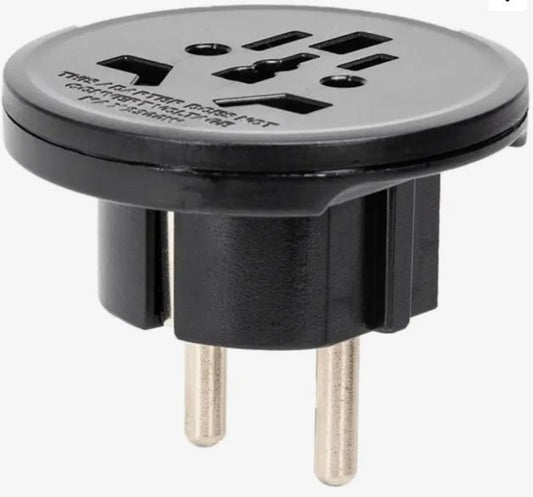 Adaptateur de voyage prises universel vers prises européennes Aigostar cylindrique 10A