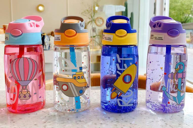 Gourde scolaire dessin animé ANCHOR ROCKET SHIP OON 500ml avec paille