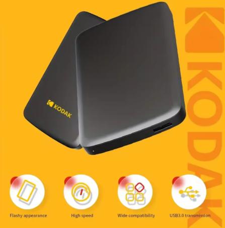 Disque dur externe portable 2,5" KODAK P150 Disque dur externe portable 2,5" 1 To USB 3.0