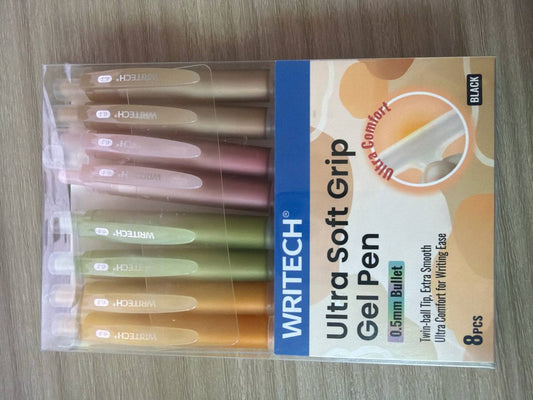 Stylo à bille WRITECH Ulra Soft Grip Gel Pen 0,5mm (x10)