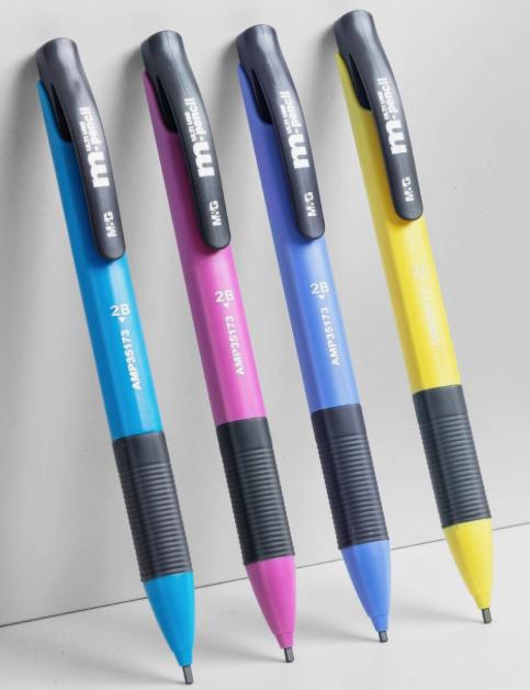 Porte-mines M&G Eraser 1,8mm m-pencil avec 12 mines 2B et 12 gommes