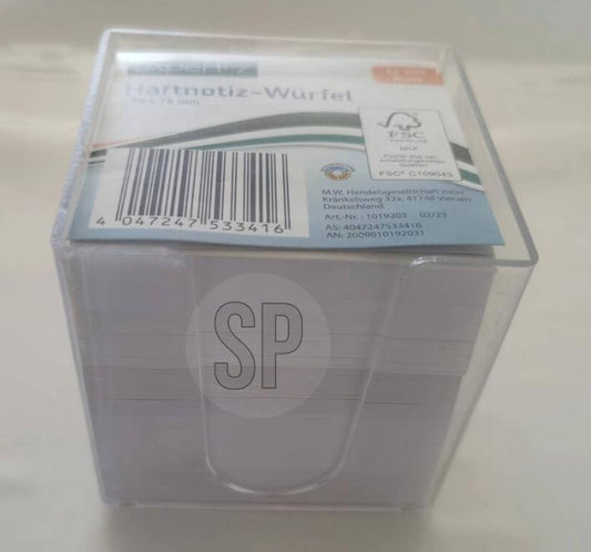 Bloc-notes 800 feuilles blanches carrées HaftNotiz-Wurfel
