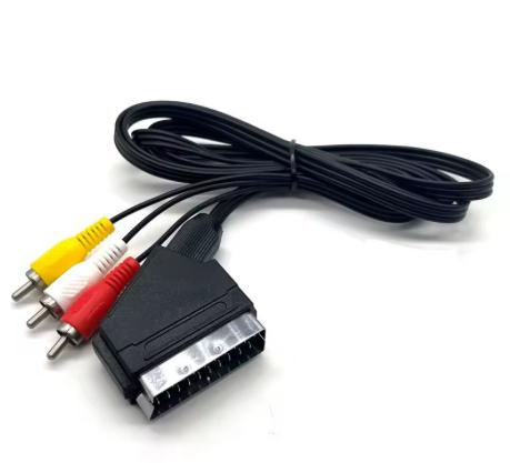 Câble adaptateur audio-vidéo AV SCART vers 3 RCA Male SWV2255W