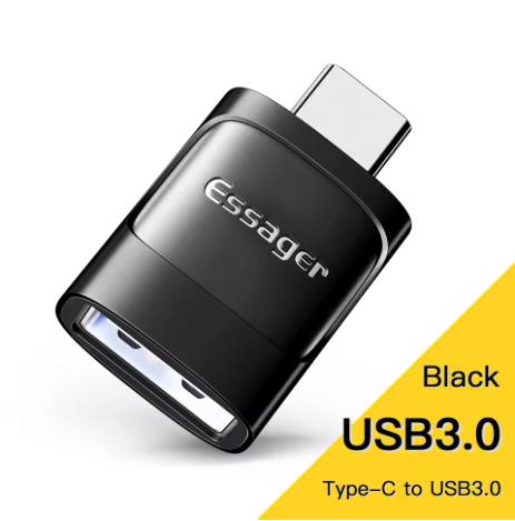 Adaptateur EZJAC-XL01 USB3.0 femele vers Type-c Male ESSAGER OTG